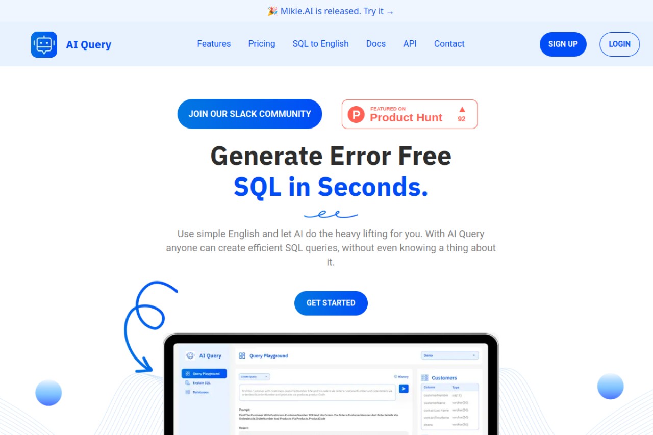 AI Query官网截图