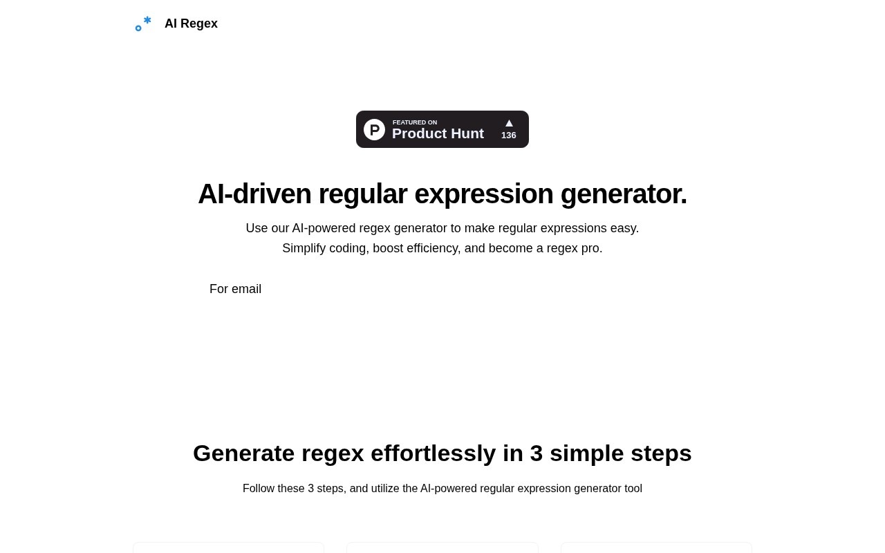 AI Regex官网截图