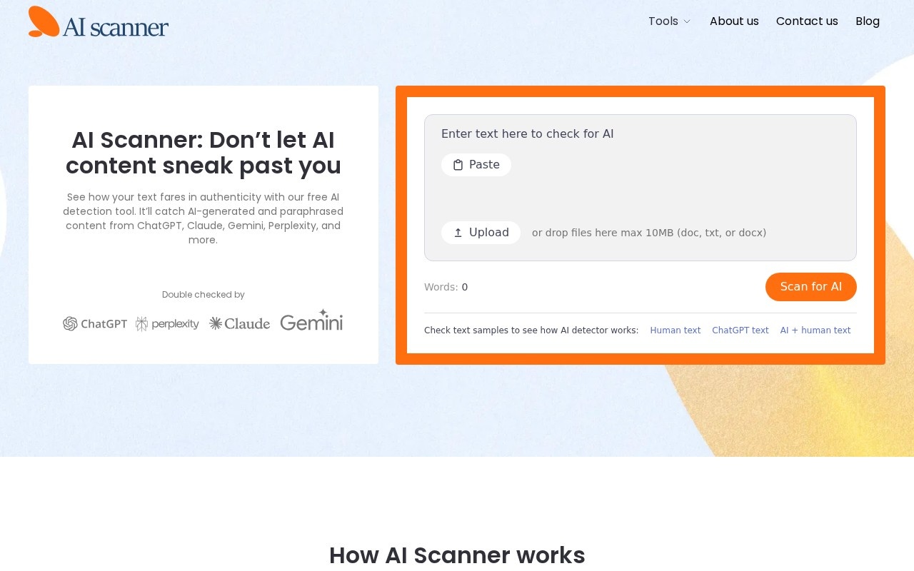 AI Scanner官网截图
