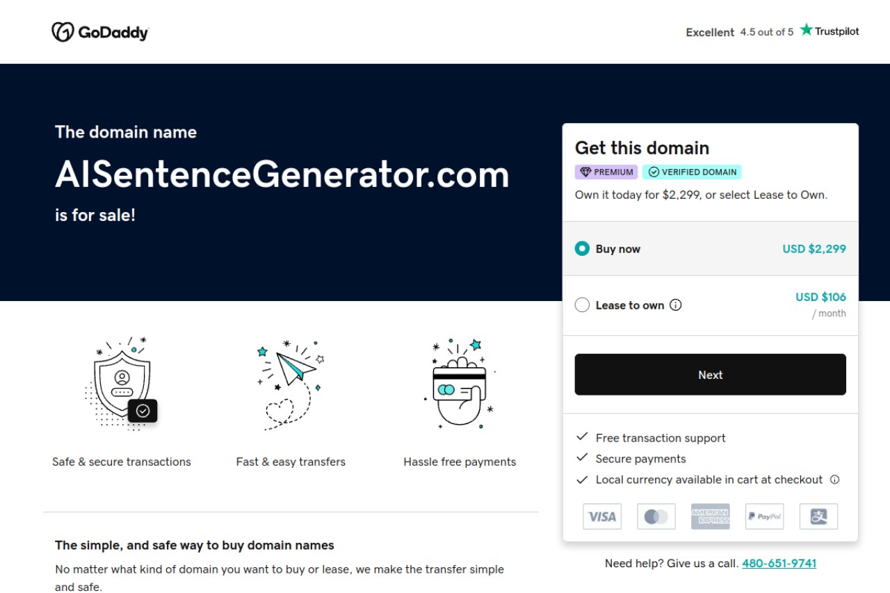 AI Sentence Generator官网截图