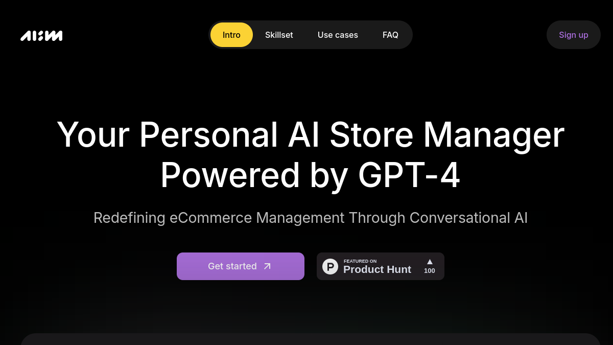AI Store Manager官网截图