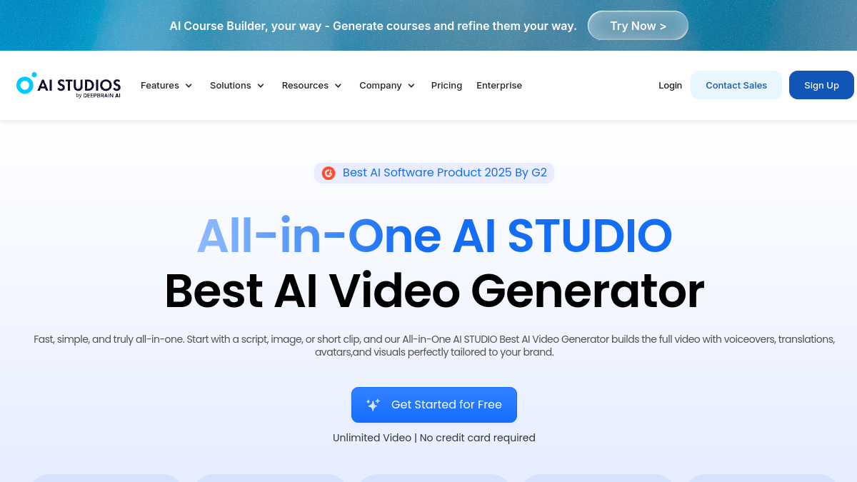 AI Studios.com官网截图