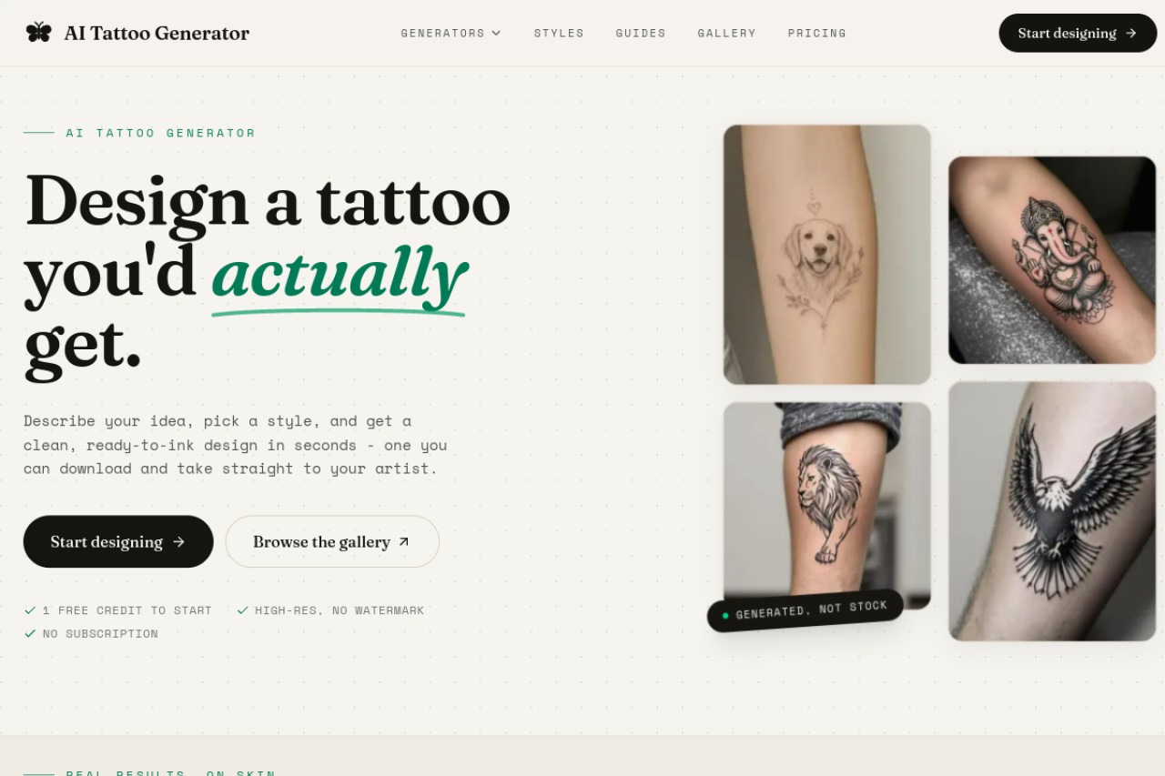 TattooAI官网截图