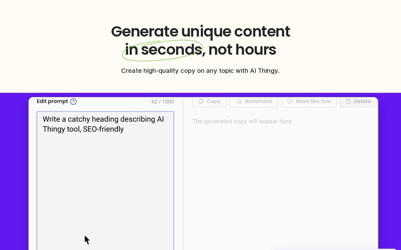 AI Thingy官网截图