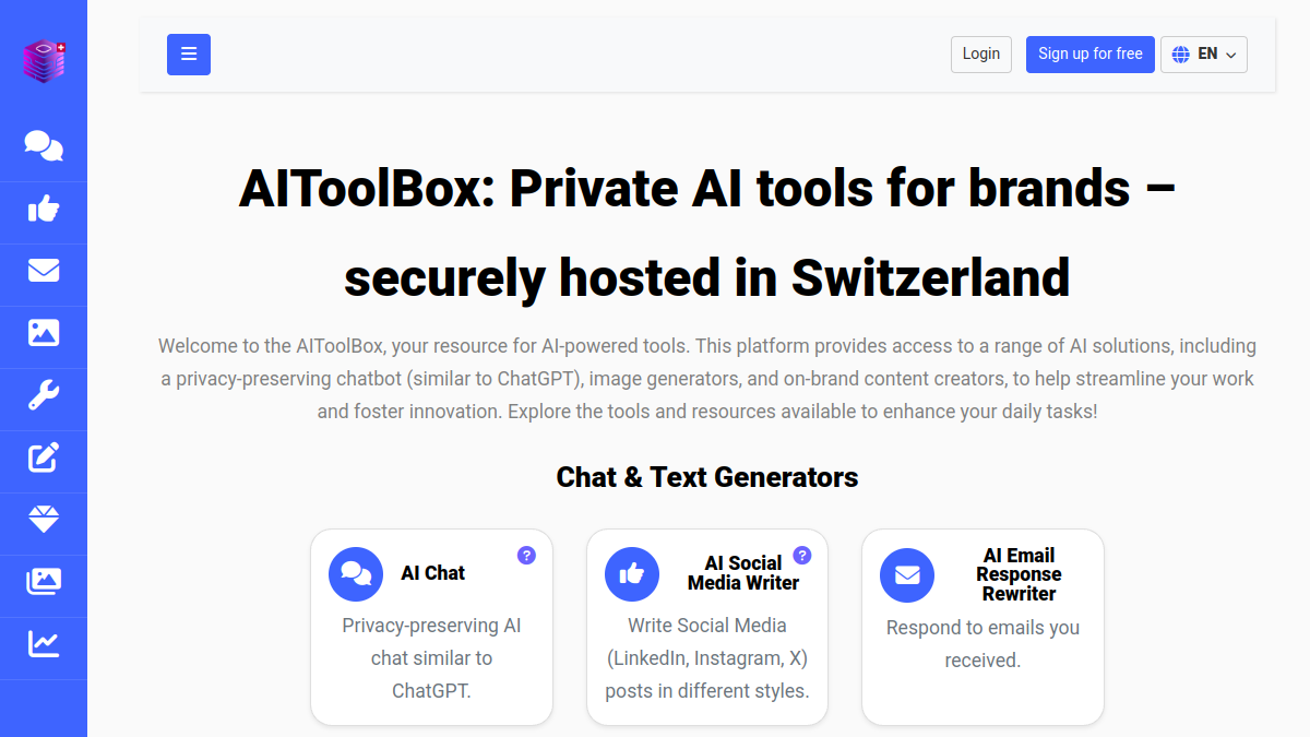 AI Tool Box官网截图