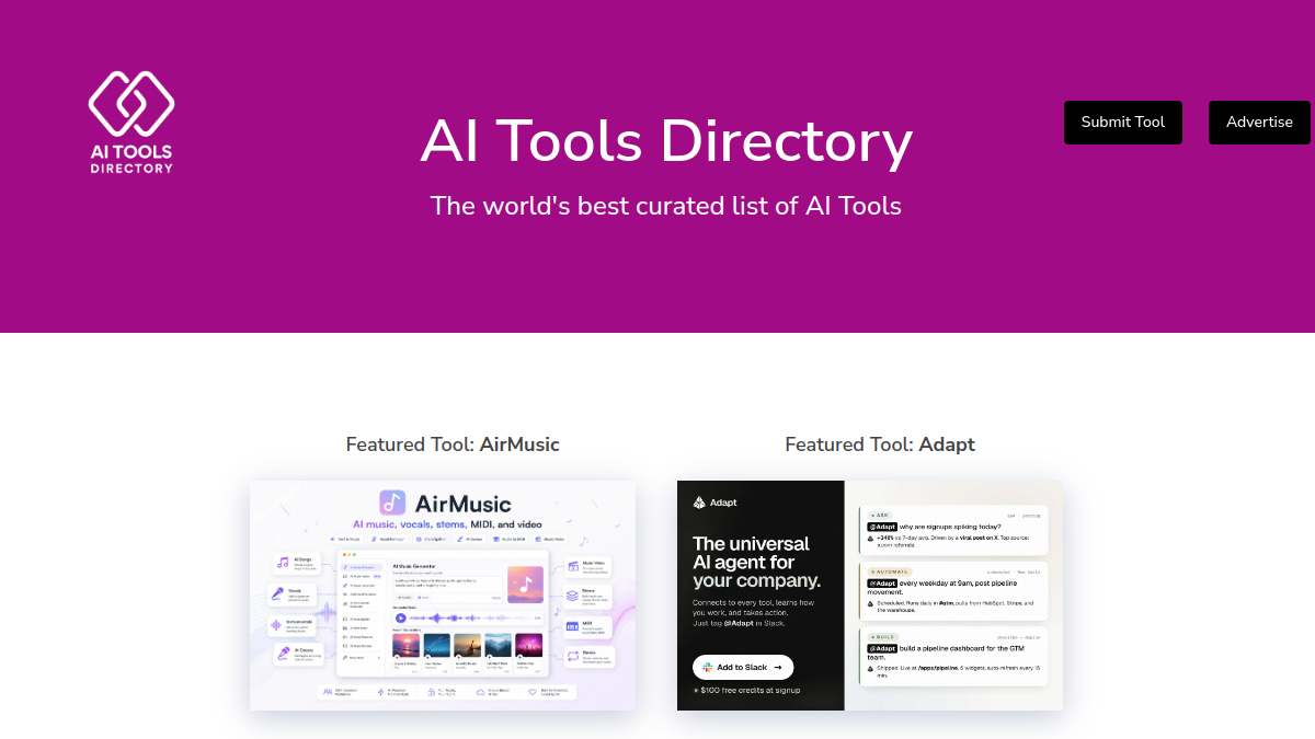 AI Tools Directory官网截图