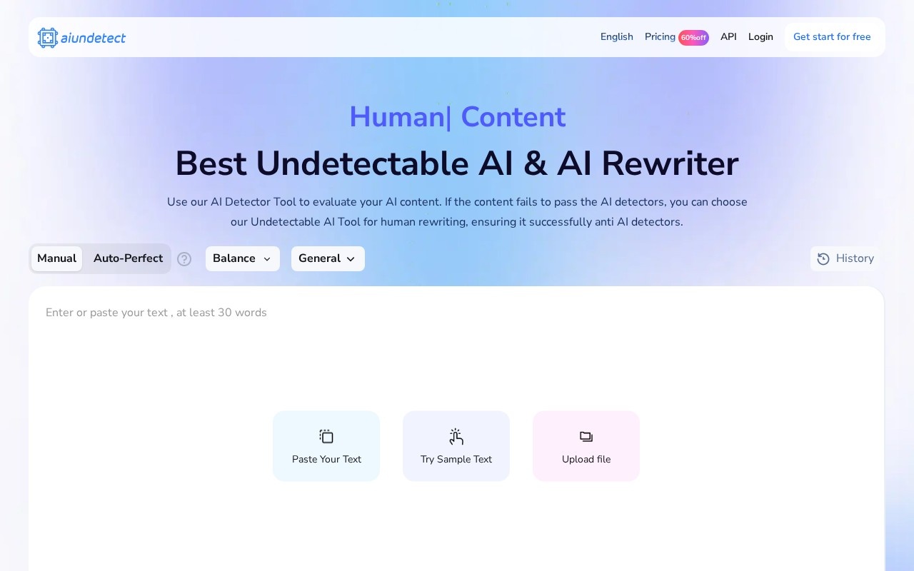 AI Undetect官网截图