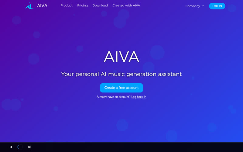 AIVA官网截图