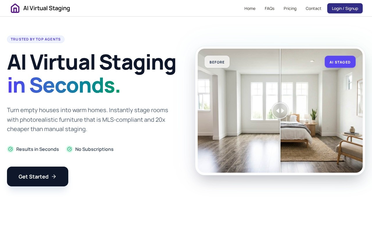 AI Virtual Staging官网截图