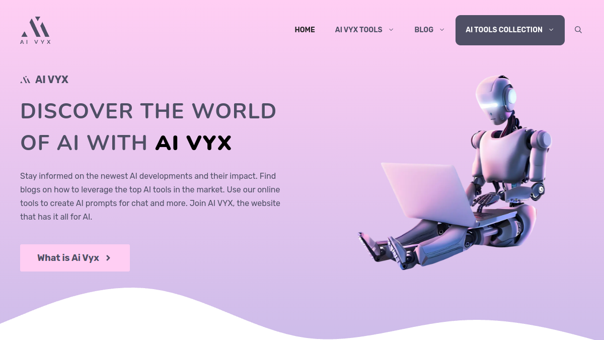 AI VYX官网截图