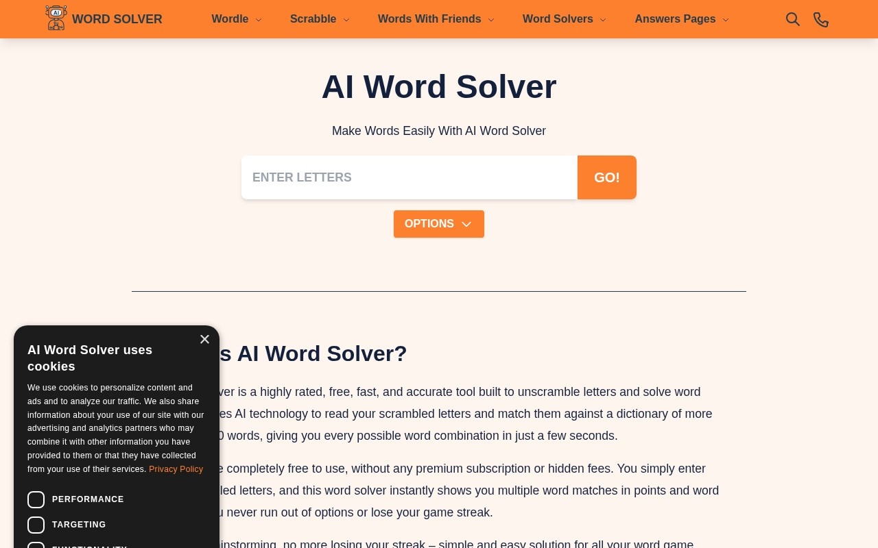 AIWordSolver官网截图