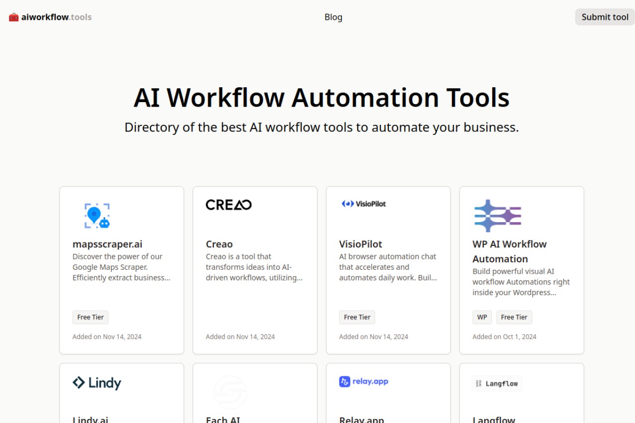AI Workflow Automation Tools官网截图