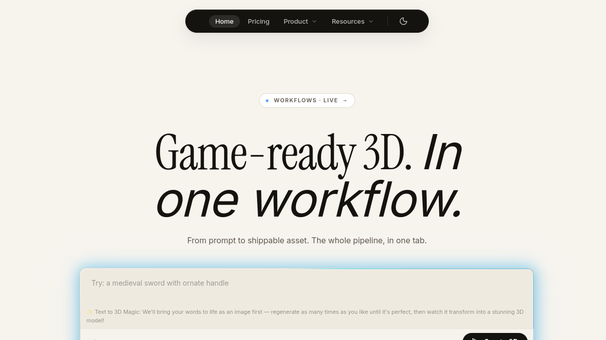 Alpha3D官网截图
