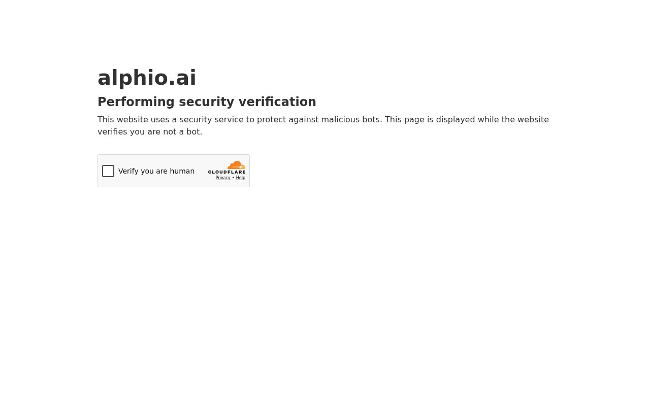 Alphio.AI官网截图