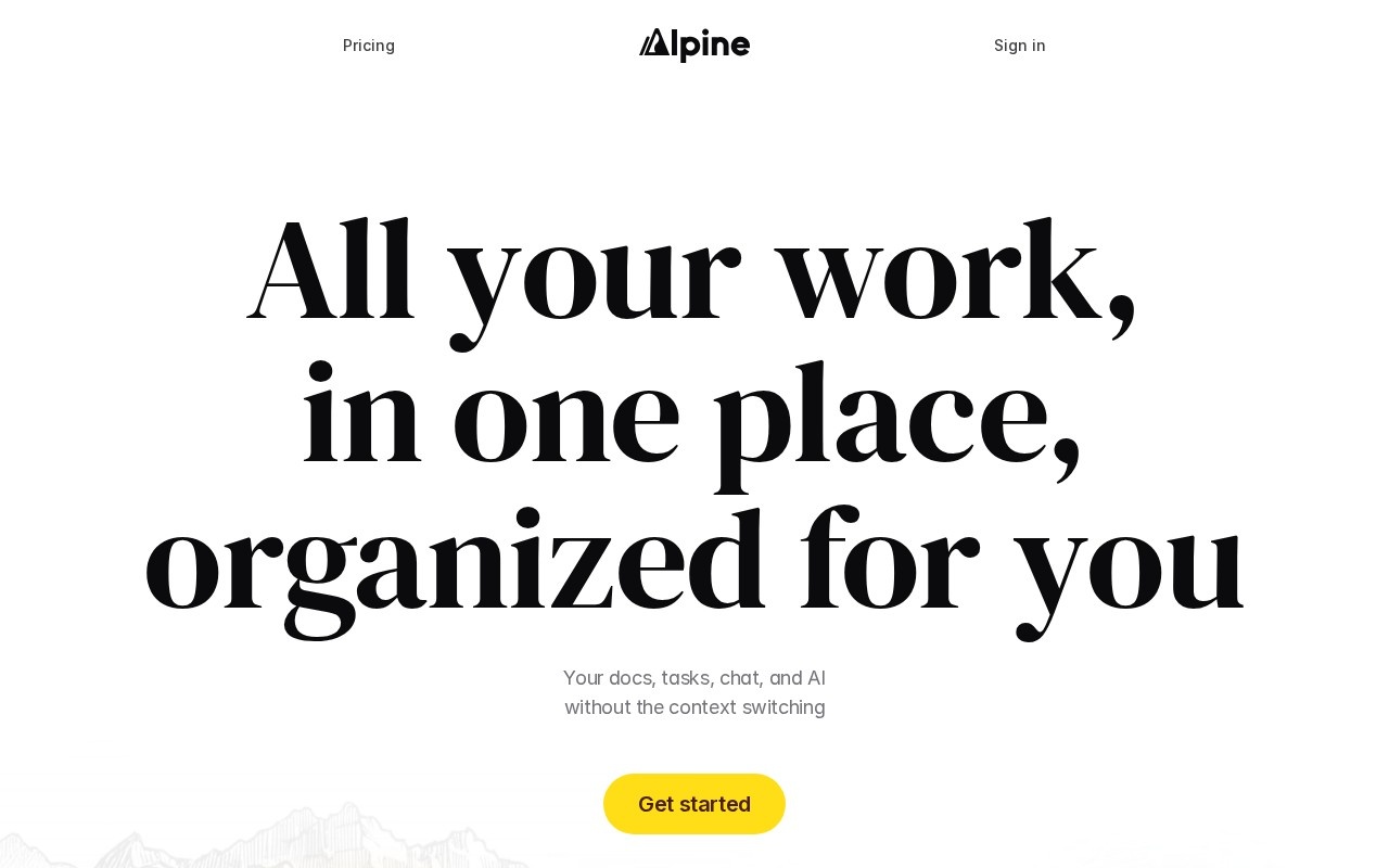 Alpine官网截图