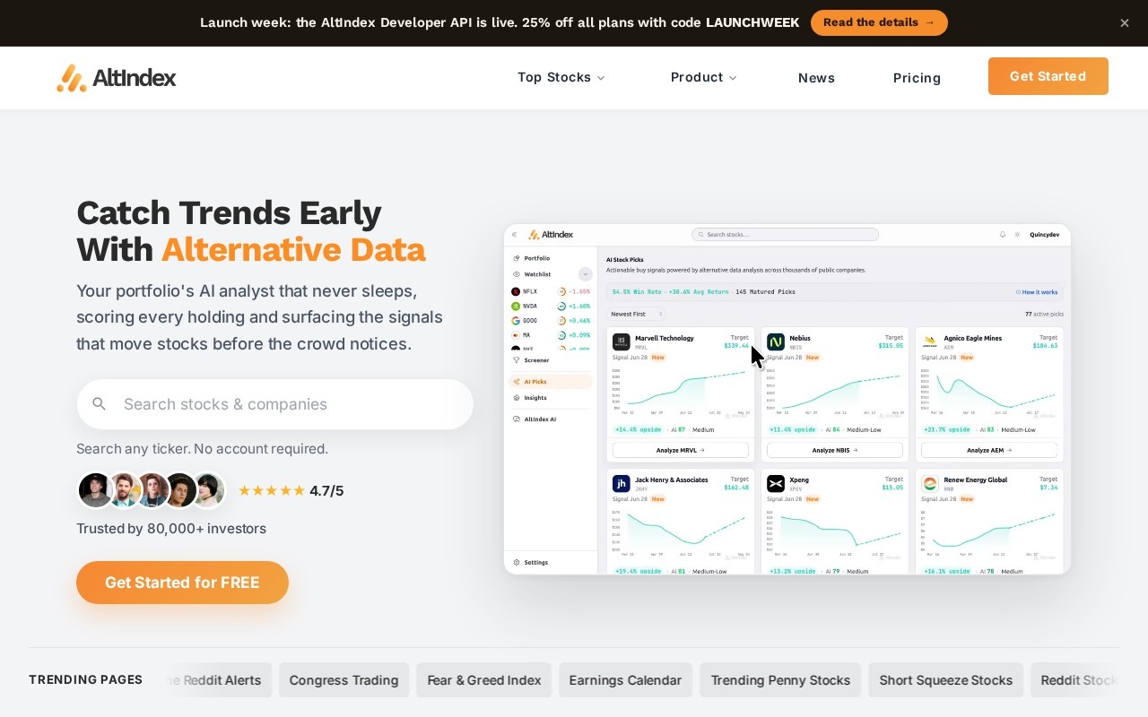 Altindex官网截图