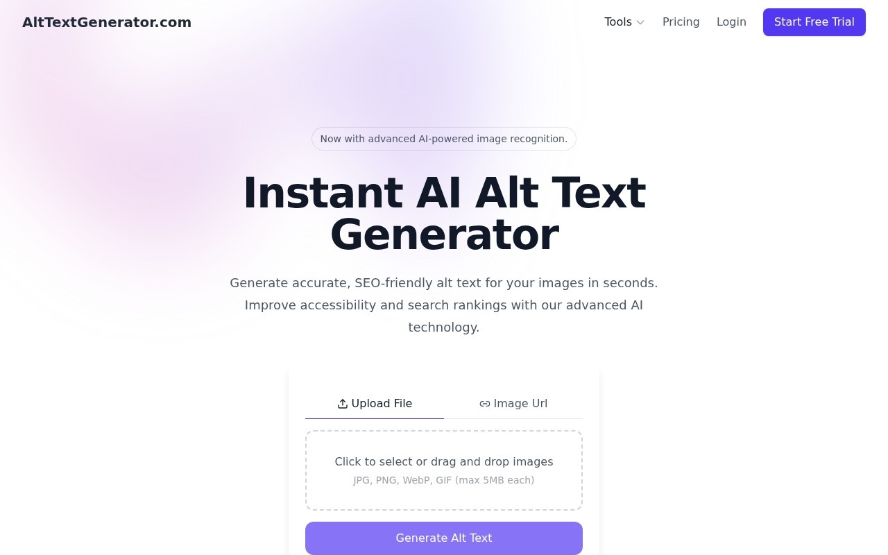 Alt Text Generator官网截图