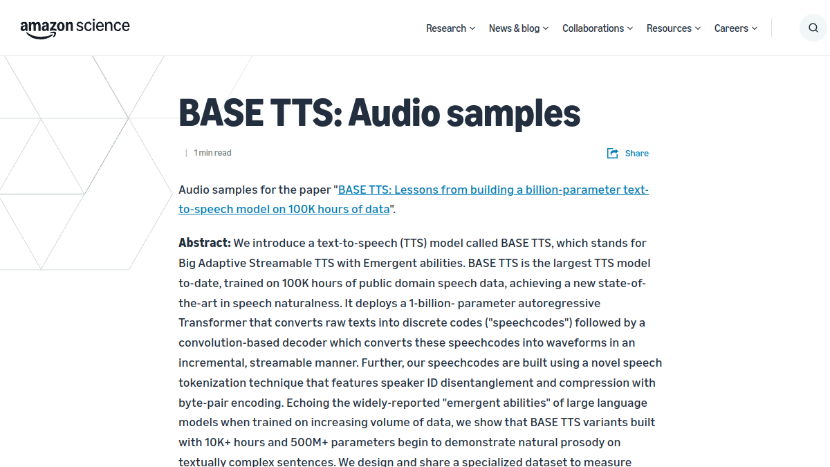 BASE TTS官网截图
