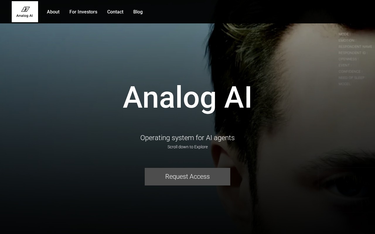 Analog AI官网截图