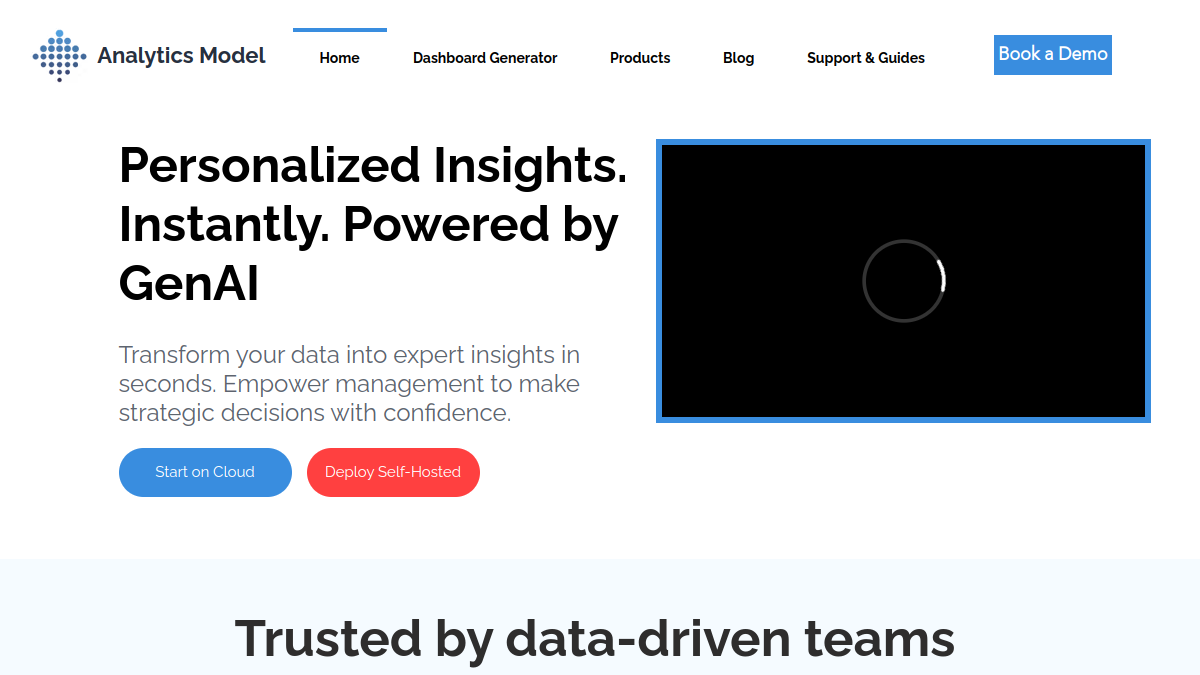 Analytics Model官网截图