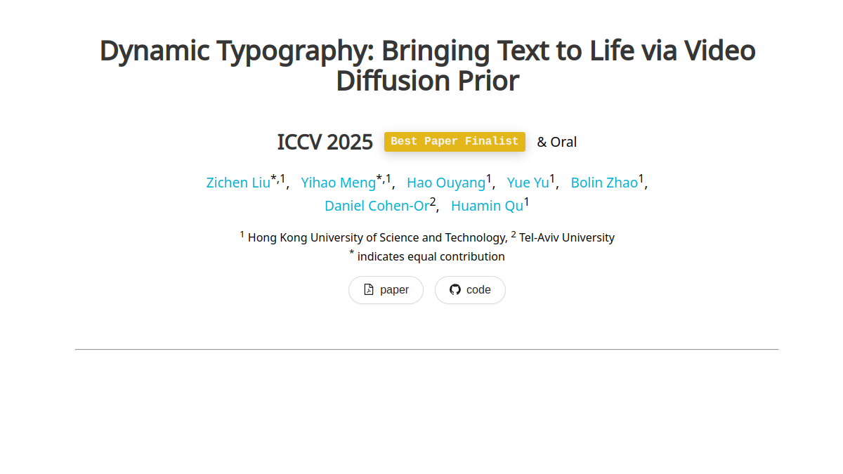 Dynamic Typography官网截图