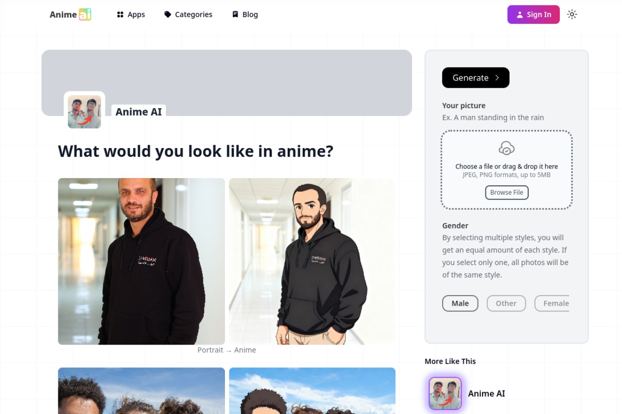 Anime AI官网截图