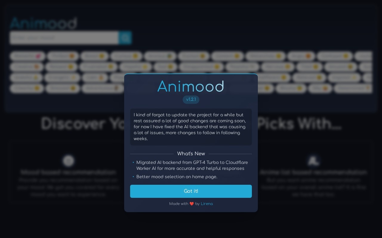 Animood官网截图