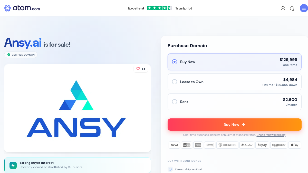 Ansy.ai官网截图