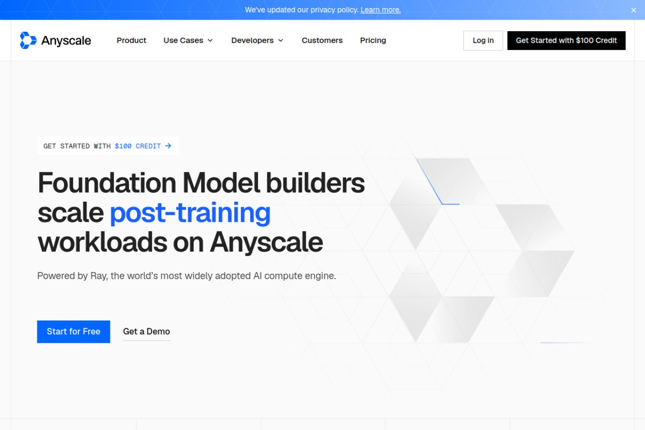 Anyscale官网截图