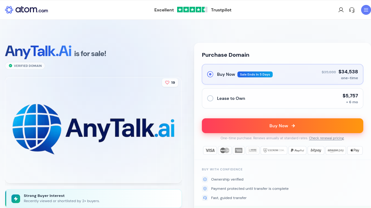 Anytalk官网截图