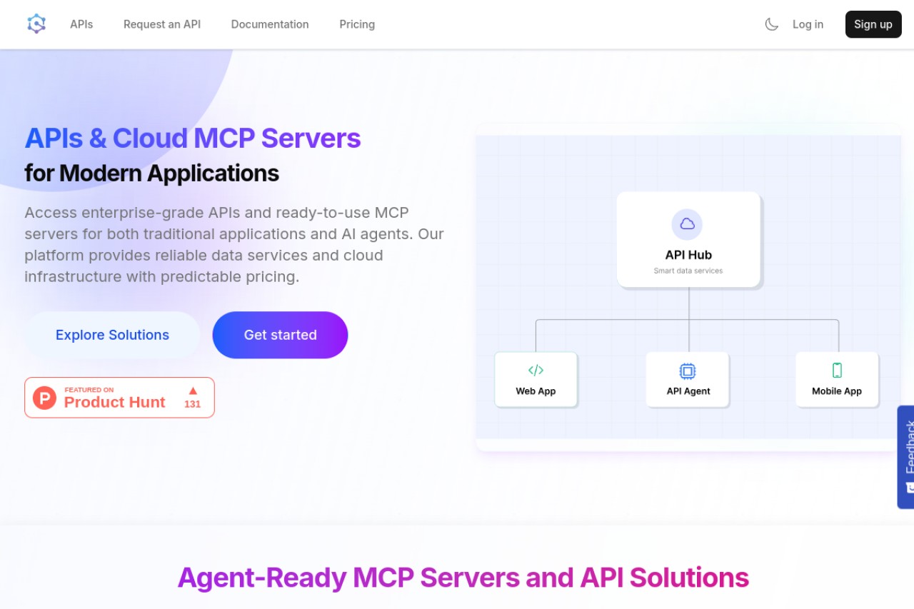 API Hub官网截图