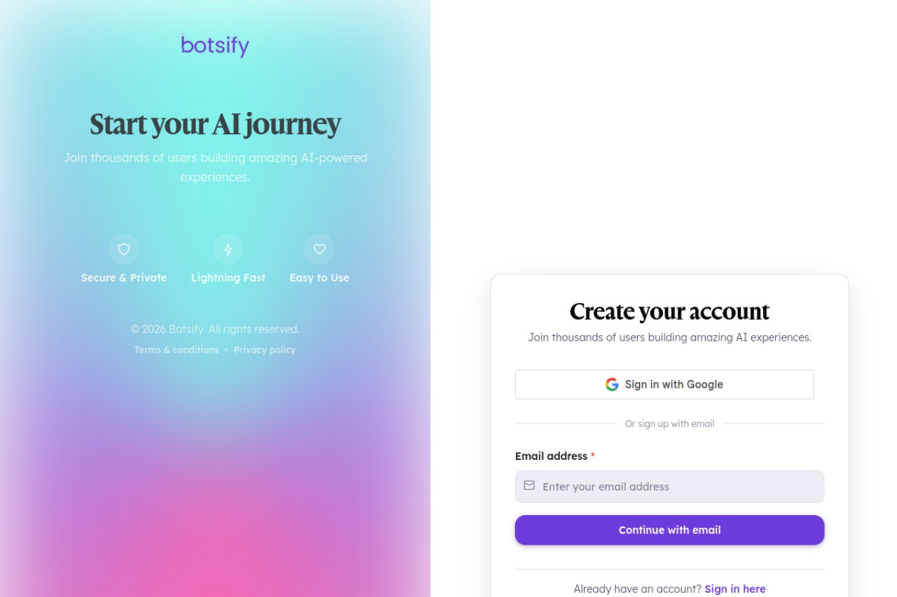 Botsify官网截图
