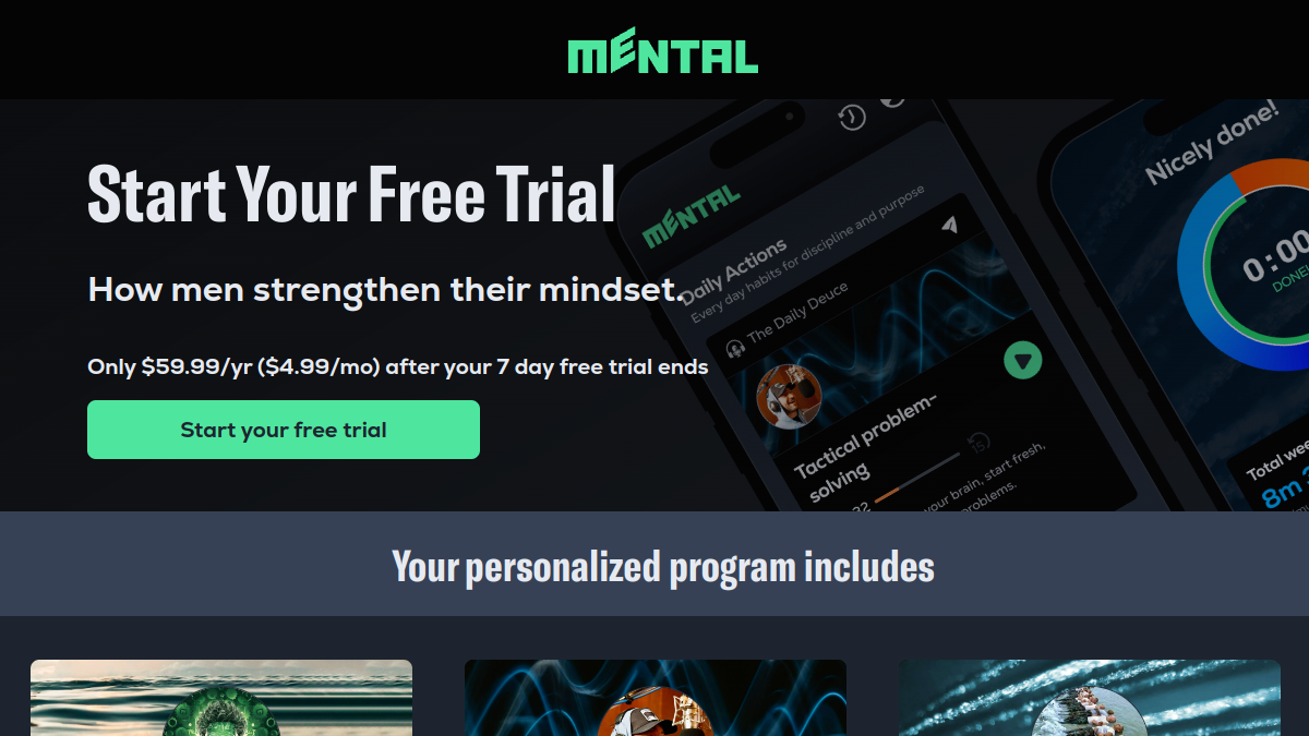Mental Pro官网截图