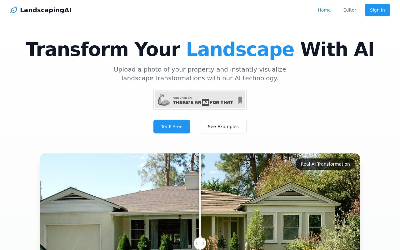 LandscapingAI官网截图