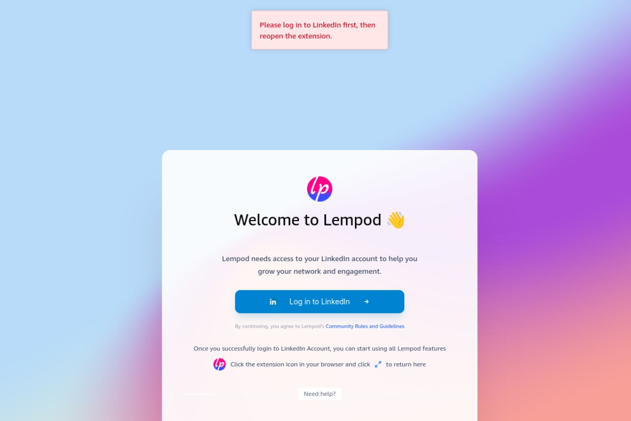 Lempod官网截图