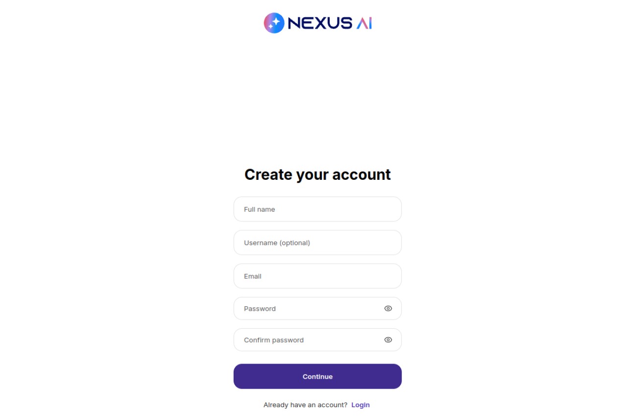 Nexus AI官网截图