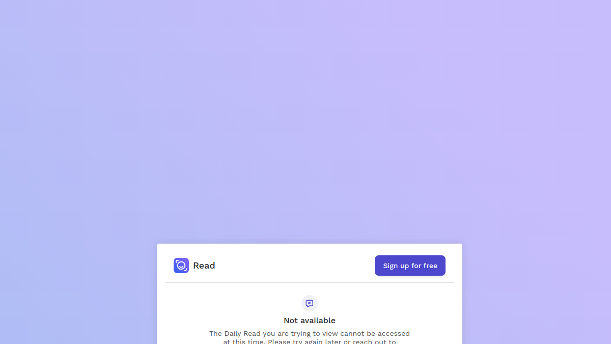 Read官网截图