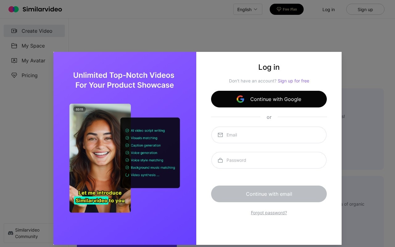 Similarvideo.ai官网截图