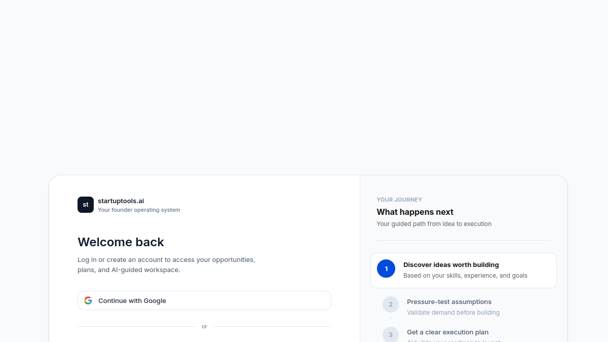 startuptools.ai官网截图
