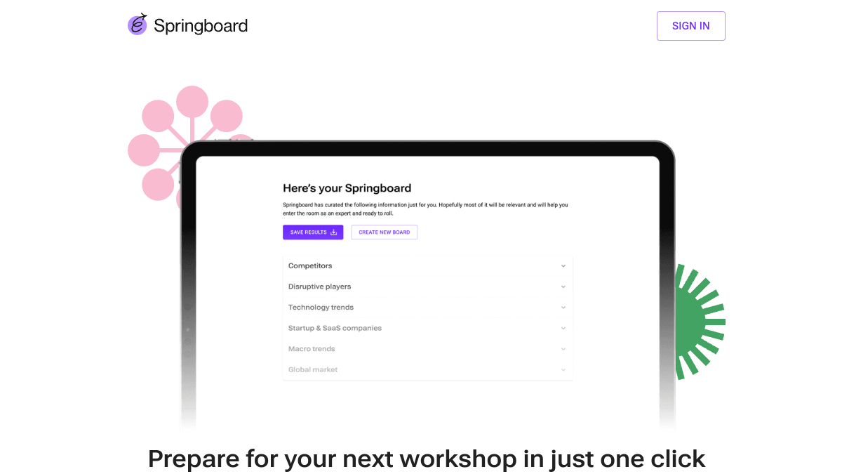 Springboard官网截图
