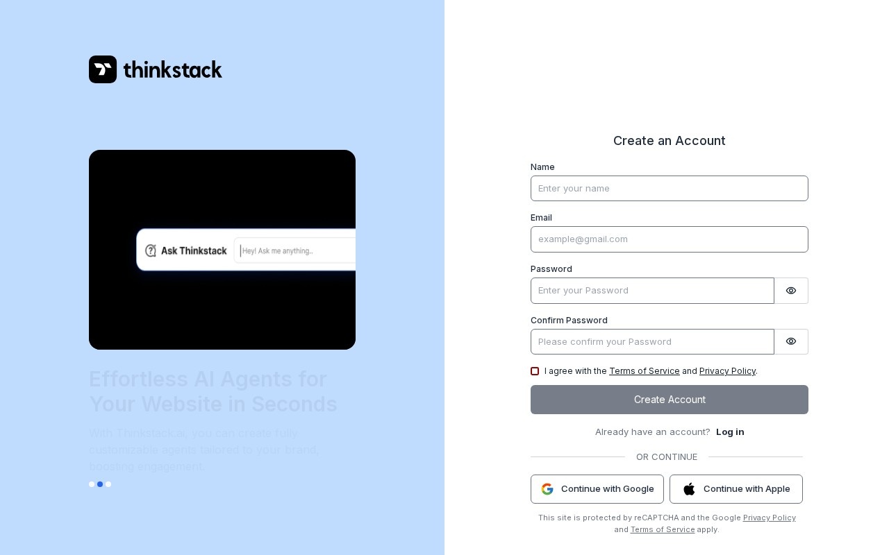 Thinkstack AI官网截图