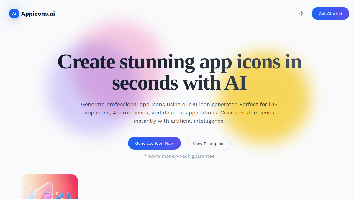 AppIcons AI官网截图