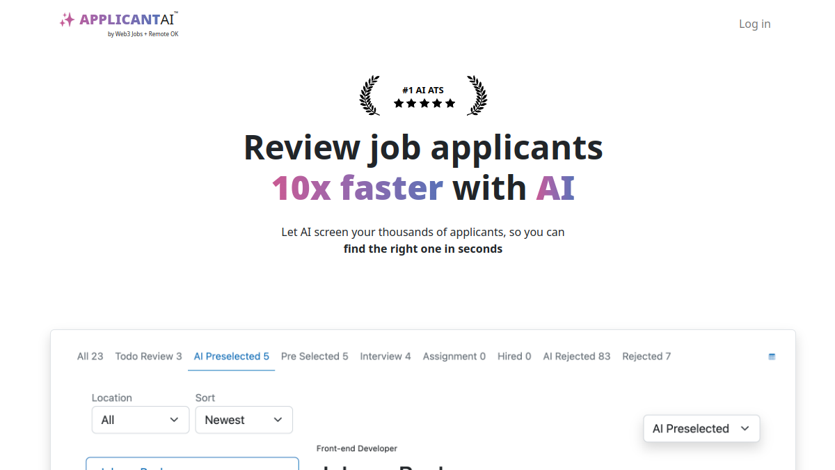 Applicant AI官网截图