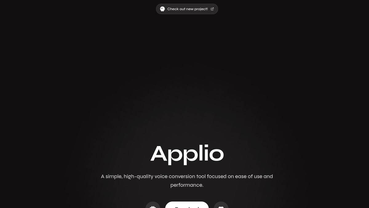 Applio官网截图