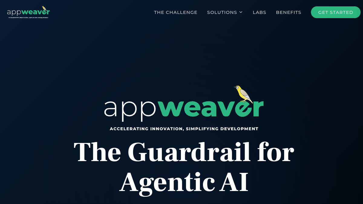 AppWeaver官网截图