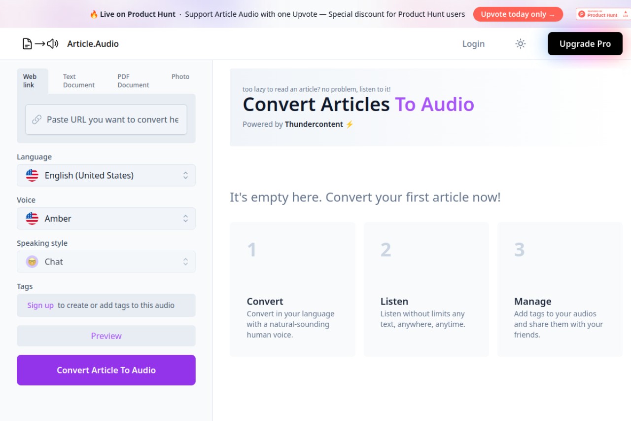 Article.Audio官网截图