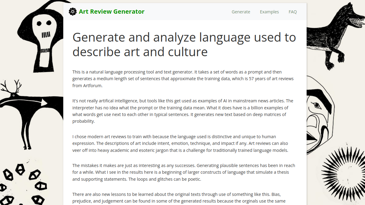 Art Review Generator官网截图