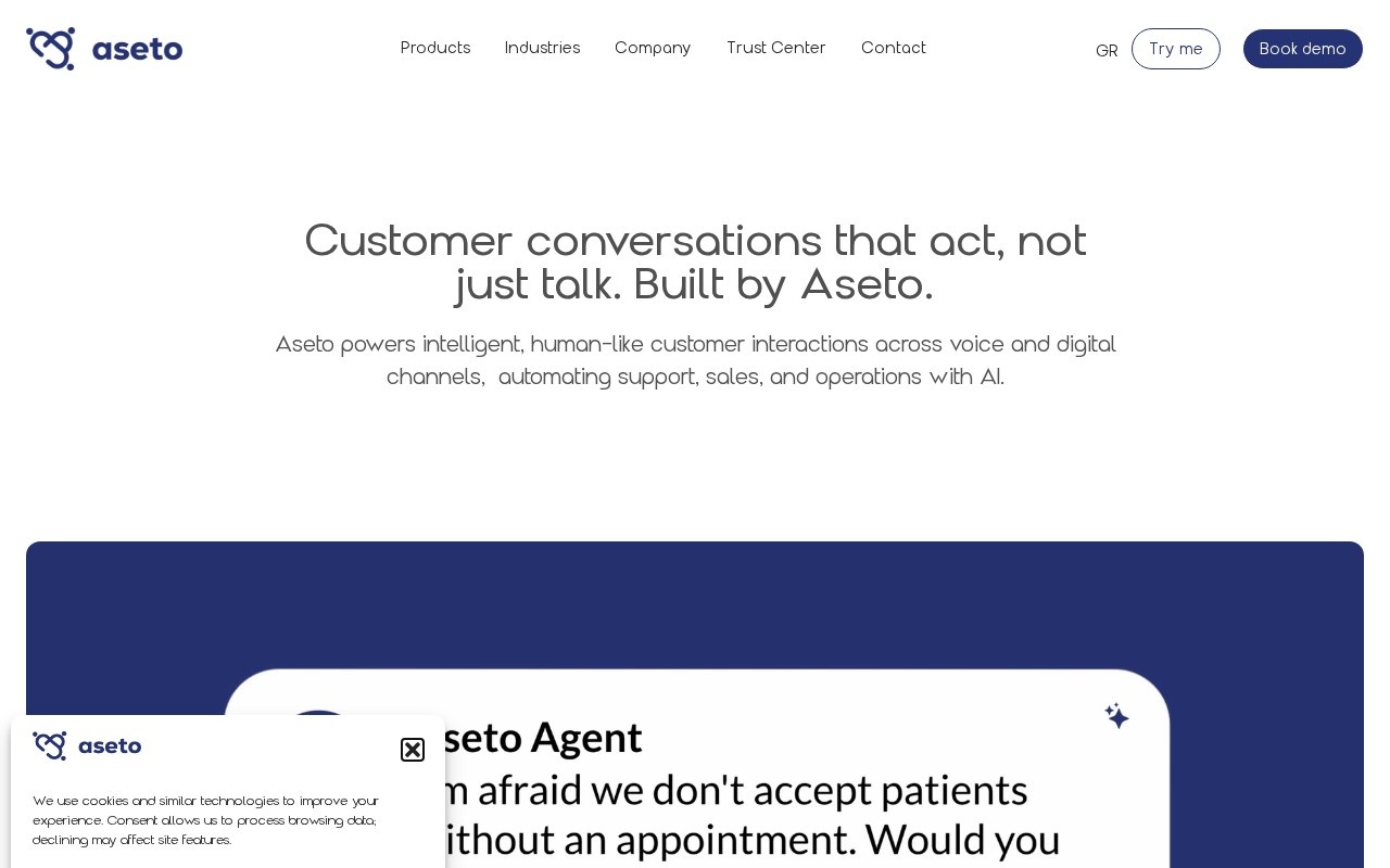 Aseto官网截图