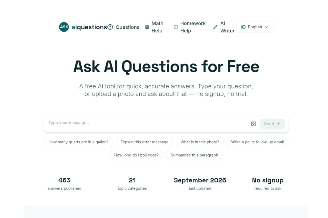 Ask AI Questions Online官网截图