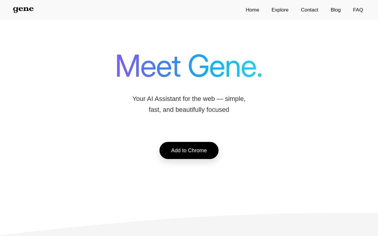 Gene AI Assistant官网截图